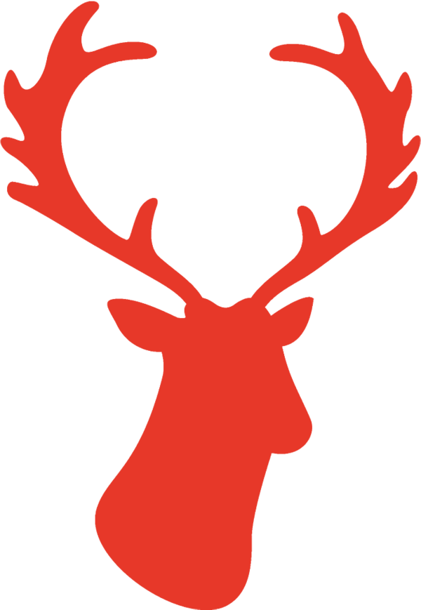 Transparent christmas Red Deer Horn for Reindeer for Christmas