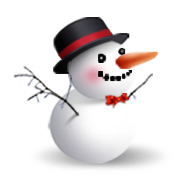 Transparent Snow Christmas Snowman for Christmas