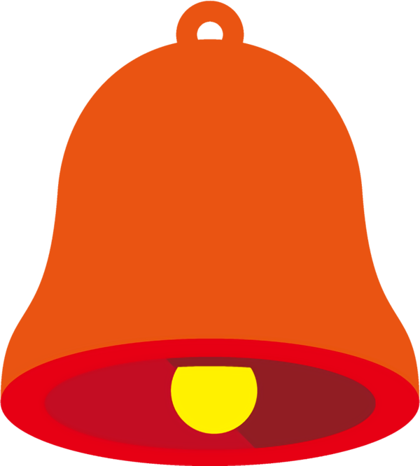 Transparent christmas Bell Orange Cone for Jingle Bells for Christmas