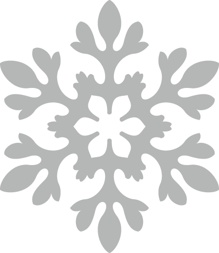 Transparent christmas Leaf Plant Pattern for Snowflake for Christmas