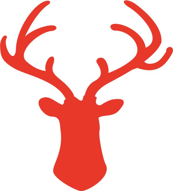 Transparent christmas Head Deer Elk for Reindeer for Christmas