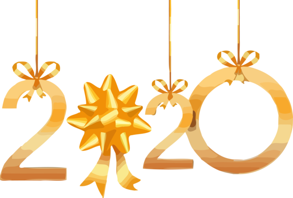 Transparent New Year 2020 Christmas ornament Holiday ornament for Happy New Year 2020 for New Year