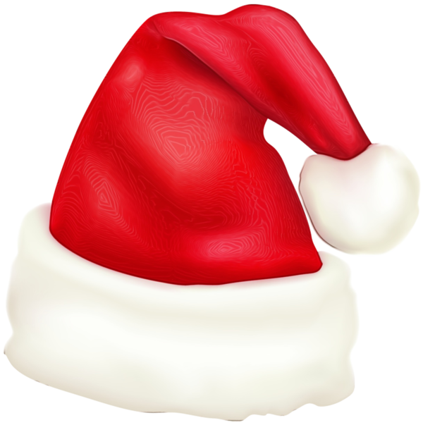 Transparent Santa Claus Santa Suit Hat Red for Christmas
