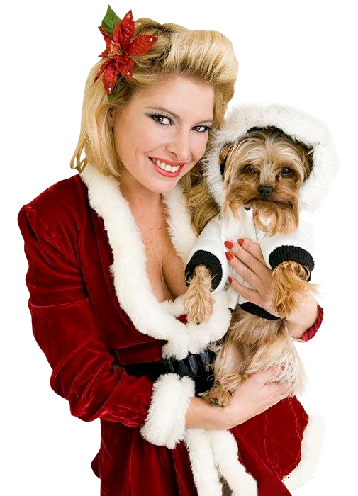 Transparent Mrs Claus Santa Claus Christmas Ornament Dog Christmas for Christmas
