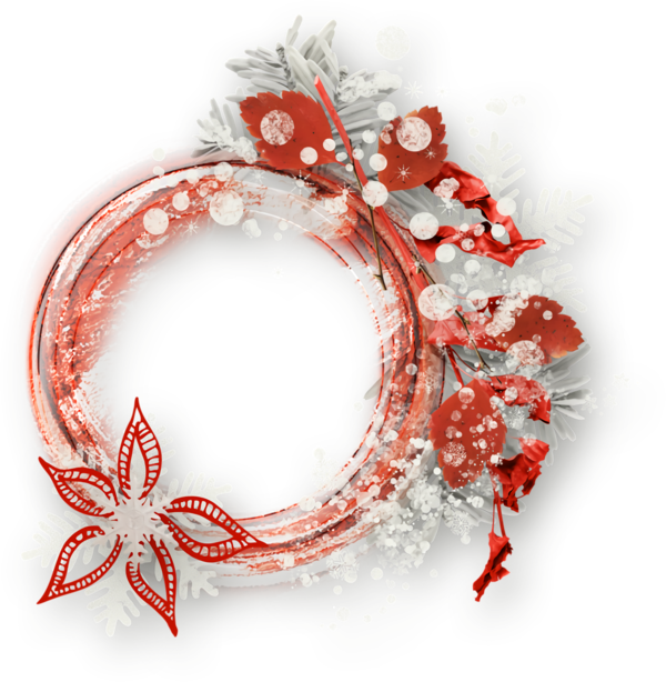 Transparent christmas Christmas decoration Ornament Wreath for Christmas Border for Christmas