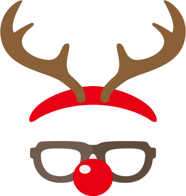 Transparent christmas Horn Head Antler for Reindeer for Christmas