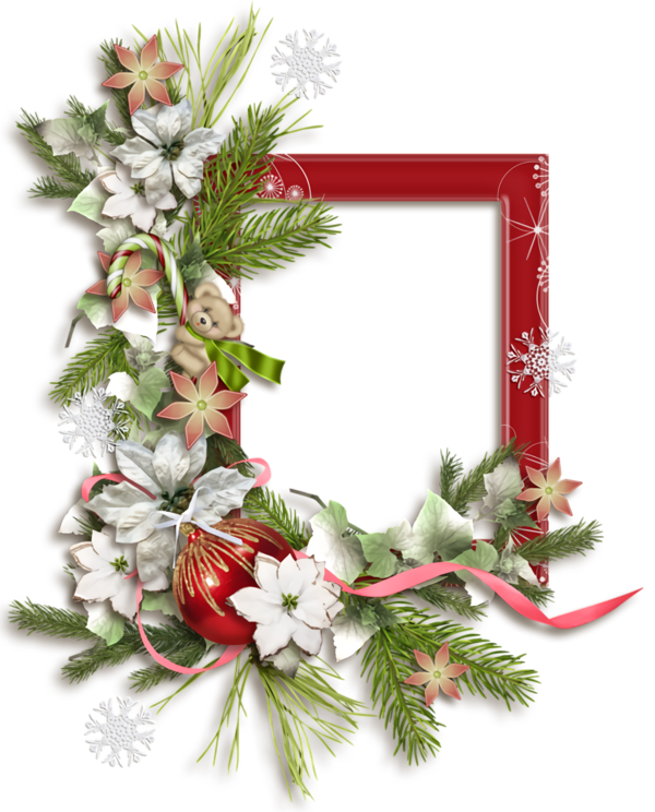 Transparent christmas Plant Christmas decoration Flower for Christmas Border for Christmas