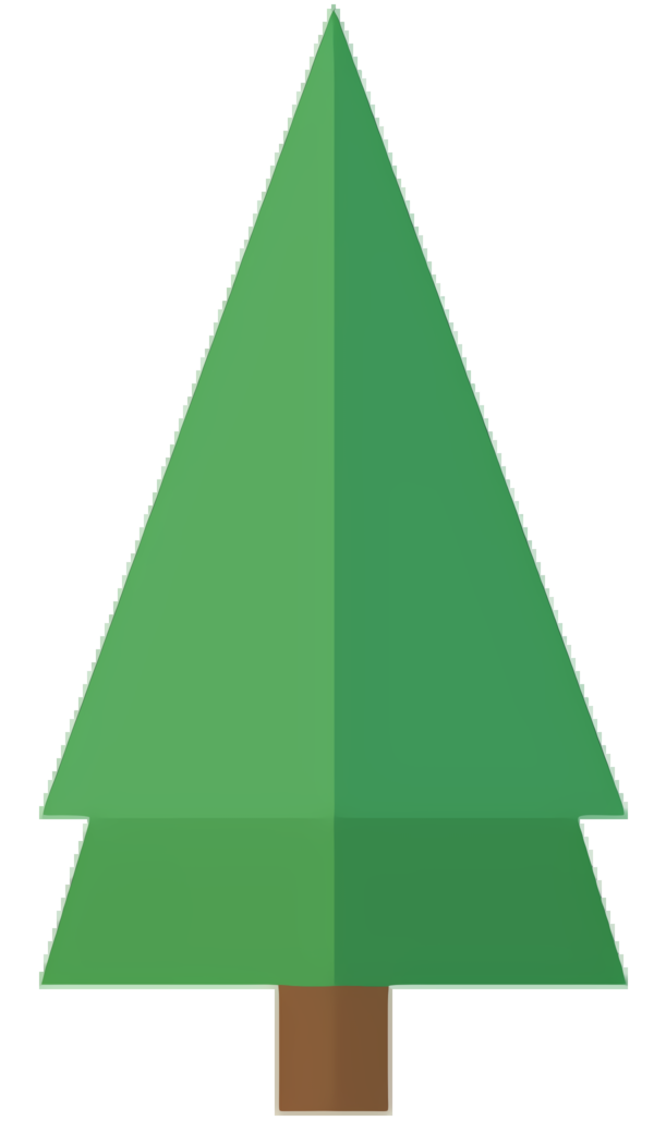 Transparent Fir Christmas Tree Christmas Day Green for Christmas