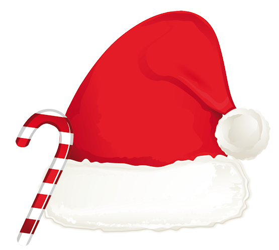 Transparent Santa Claus Santa Suit Christmas Red Hat for Christmas