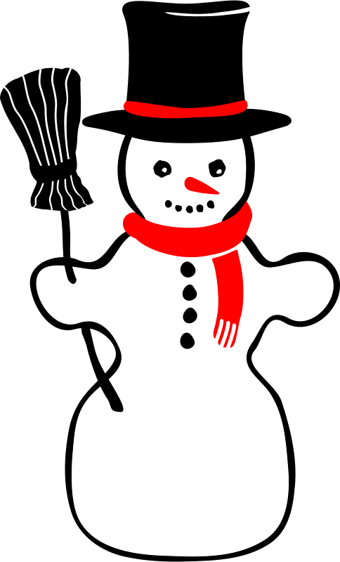 Transparent Snowman Clip Art Christmas Christmas Day Headgear Black And White for Christmas