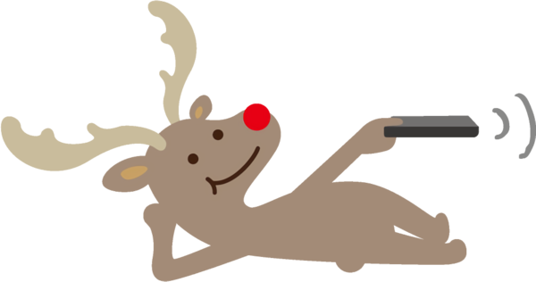 Transparent christmas Cartoon Deer Tail for Reindeer for Christmas