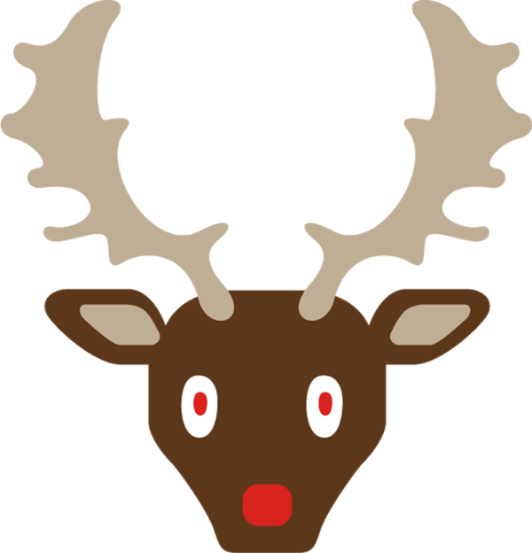 Transparent christmas Head Deer Reindeer for Reindeer for Christmas