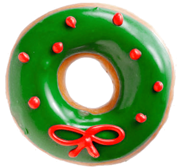 Transparent Donuts Cafe Krispy Kreme Christmas Ornament for Christmas