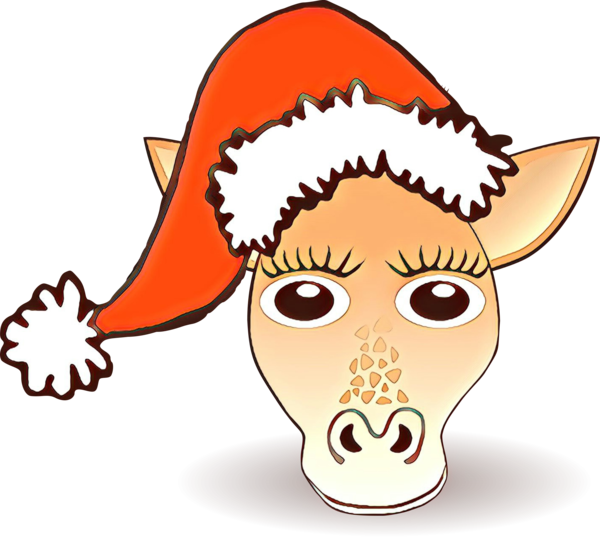 Transparent Christmas Day Santa Claus Mrs Claus Cartoon Nose for Christmas