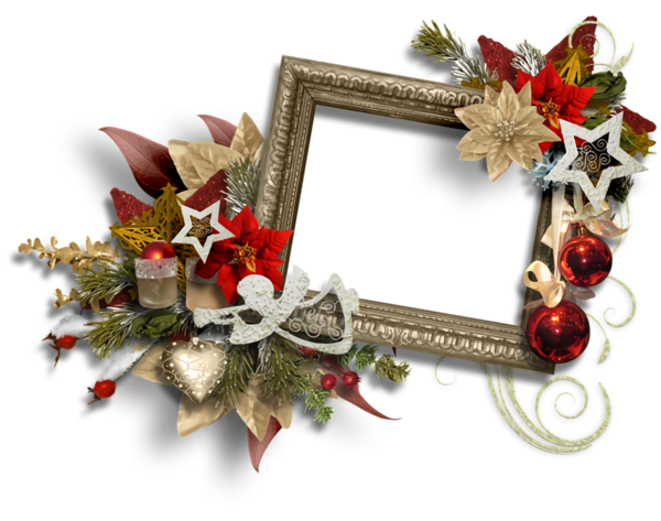 Transparent christmas Christmas decoration Wreath Picture frame for Christmas Border for Christmas