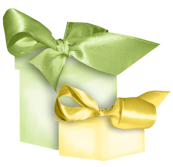 Transparent christmas Ribbon Green Yellow for Christmas Gift for Christmas