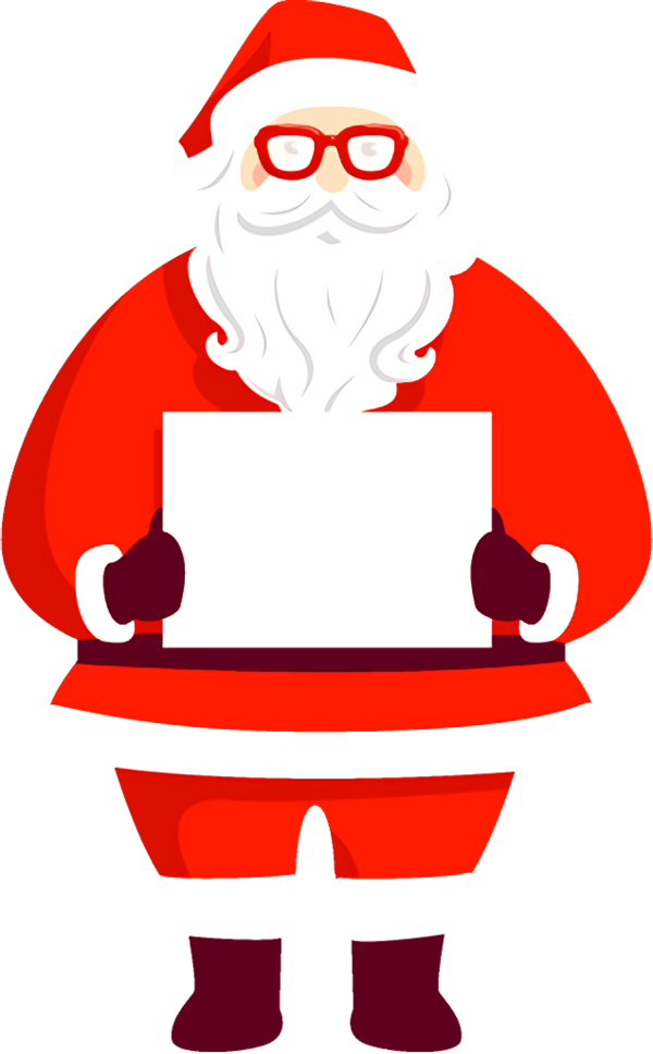 Transparent Santa Claus Fictional Character Facial Hair for Christmas
