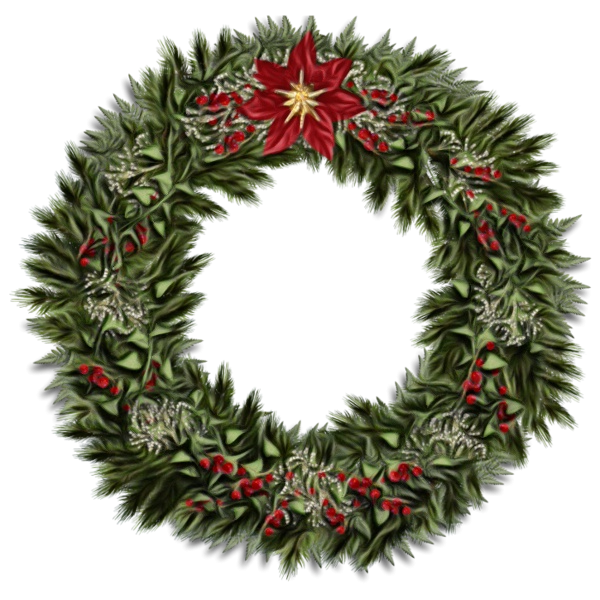Transparent Wreath Garland Christmas Day Christmas Decoration for Christmas
