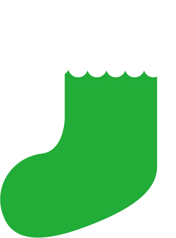 Transparent christmas Green Christmas stocking Shoe for Christmas Stocking for Christmas