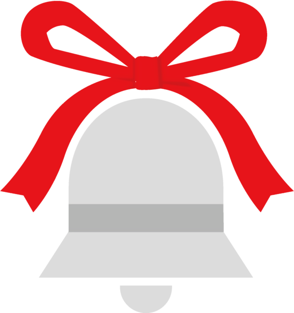 Transparent christmas Ribbon Bell for Jingle Bells for Christmas