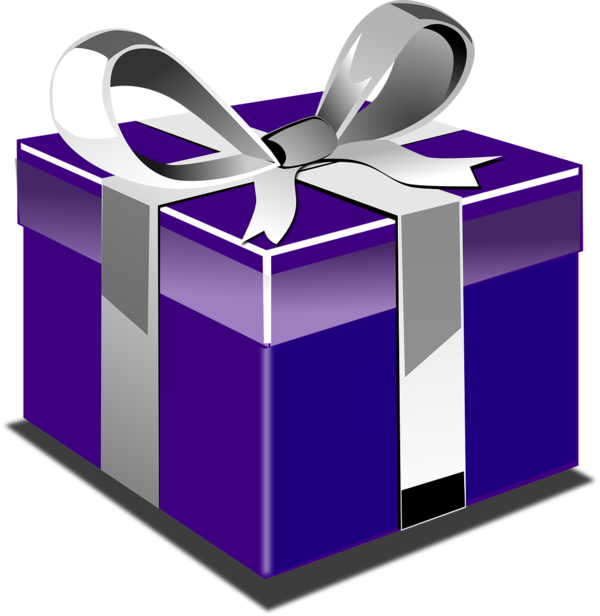 Transparent Gift Christmas Birthday Purple for Christmas