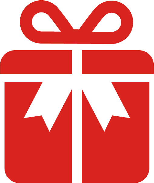 Transparent christmas Red Symbol for Christmas gift for Christmas