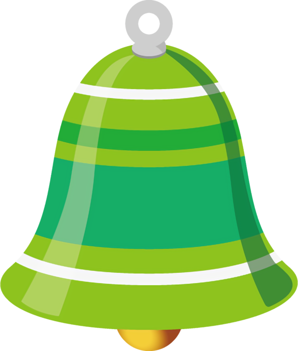 Transparent christmas Green Line Bell for Jingle Bells for Christmas