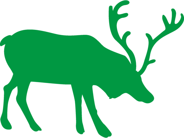 Transparent christmas Elk Green Deer for Reindeer for Christmas