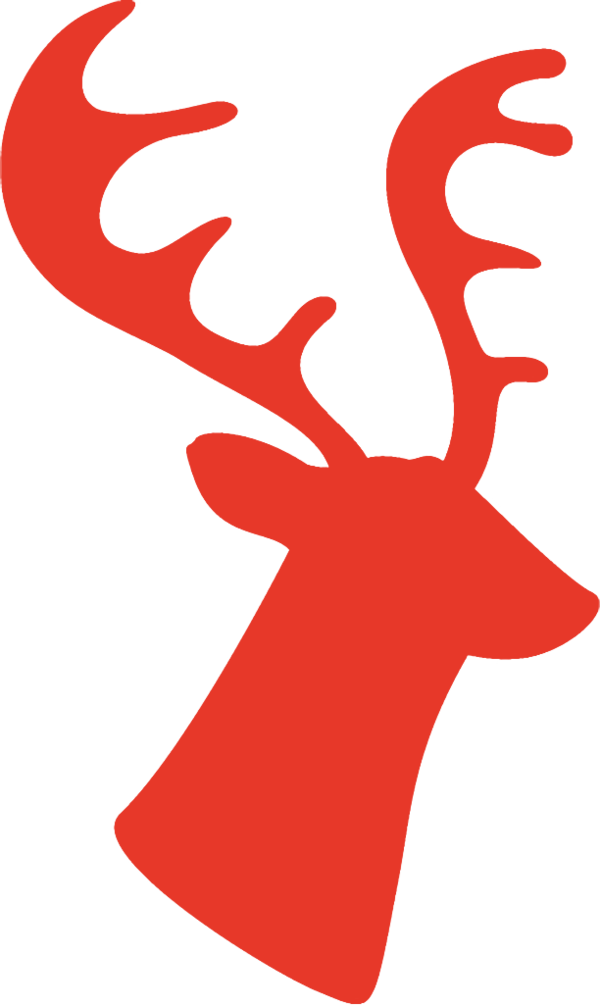 Transparent christmas Red Deer for Reindeer for Christmas