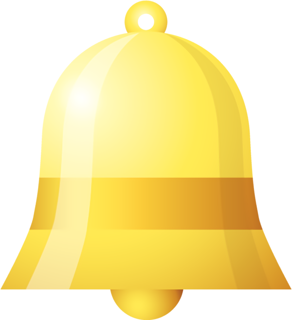 Transparent christmas Bell Yellow Material property for Jingle Bells for Christmas