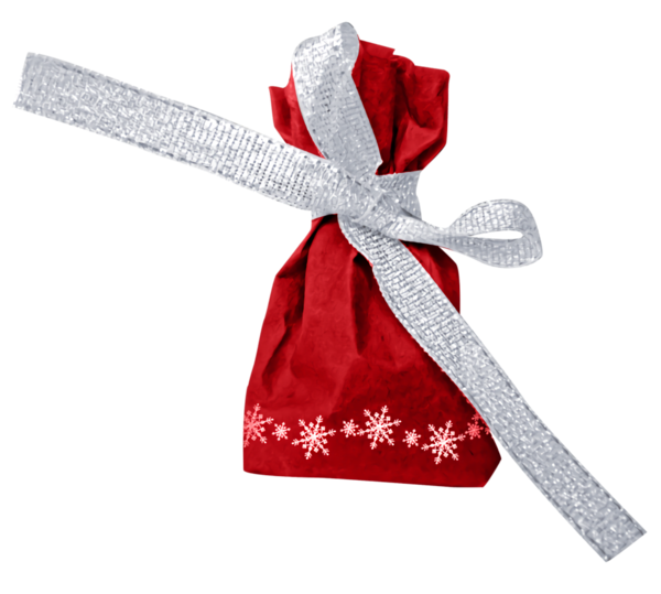 Transparent christmas Red Ribbon Present for Christmas Gift for Christmas