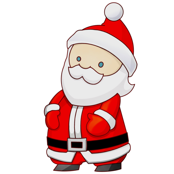 Transparent Christmas Santa Claus Mrs Claus Cartoon for Christmas