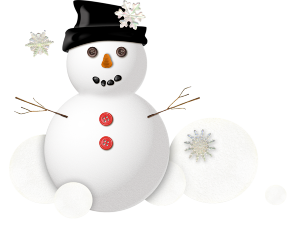 Transparent Cartoon Speech Balloon Drawing Snowman Christmas Ornament for Christmas