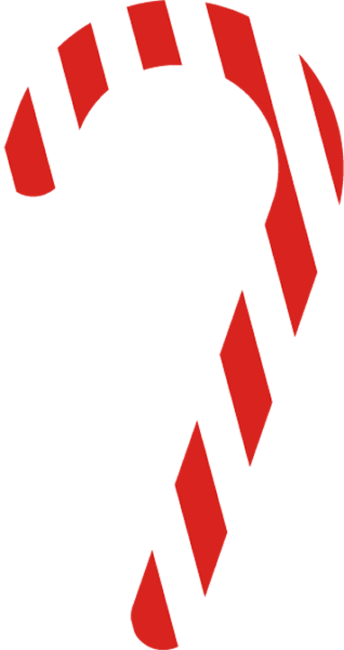 Transparent christmas Red Line Font for Candy Cane for Christmas