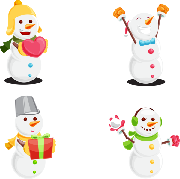 Transparent Snowman Christmas Snow Area for Christmas