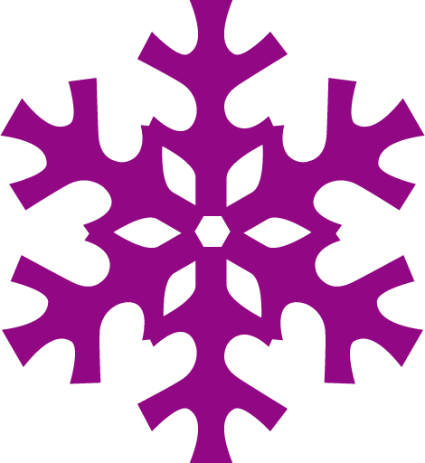 Transparent christmas Purple Pink Magenta for Snowflake for Christmas