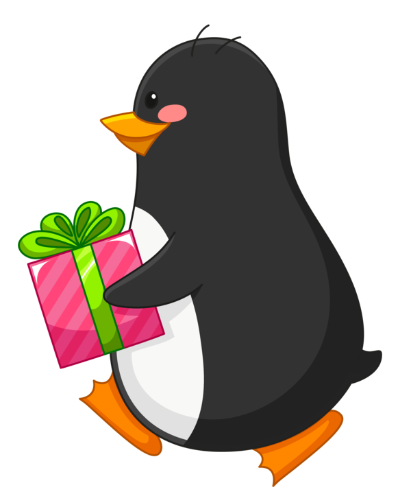 Transparent Penguin Gift Christmas Flightless Bird Bird for Christmas