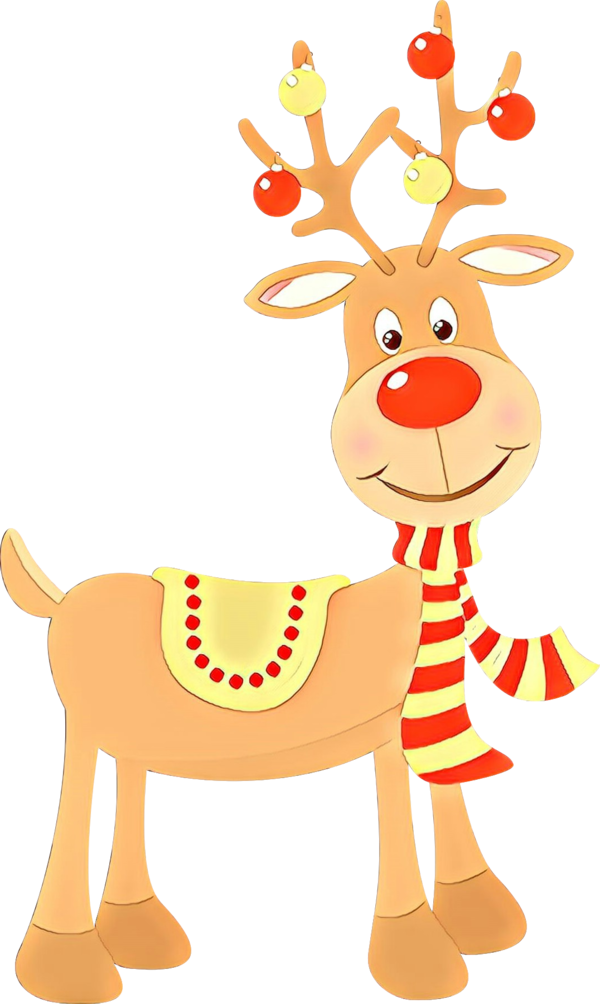 Transparent Reindeer Christmas Ornament Character Deer for Christmas