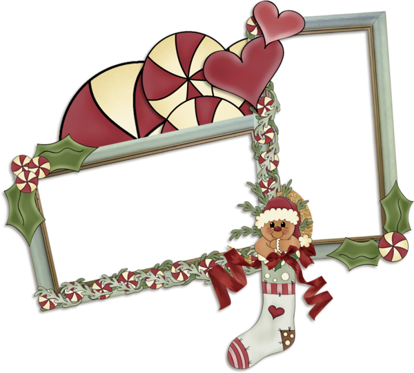 Transparent christmas Holiday ornament Christmas Picture frame for Christmas Border for Christmas