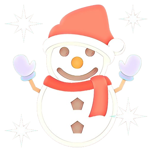 Transparent Christmas Ornament Santa Claus Finger Cartoon Snowman for Christmas