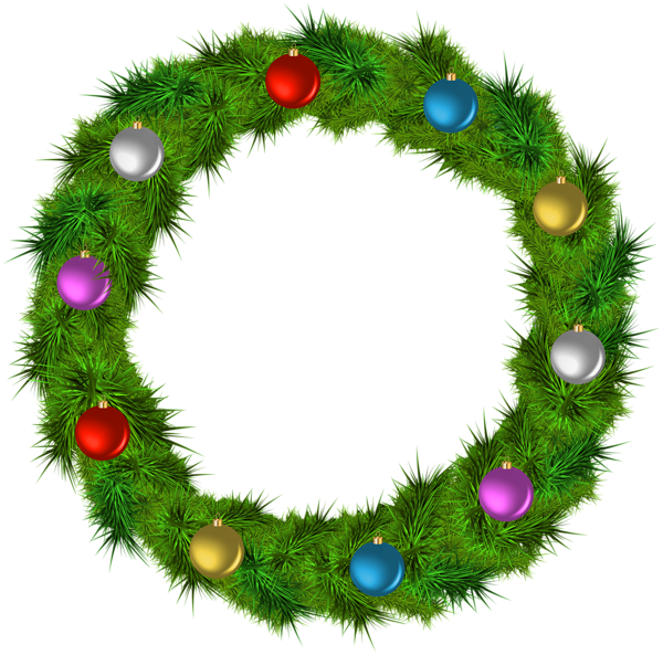 Transparent Christmas Ornament Fir Spruce Christmas Decoration Wreath for Christmas