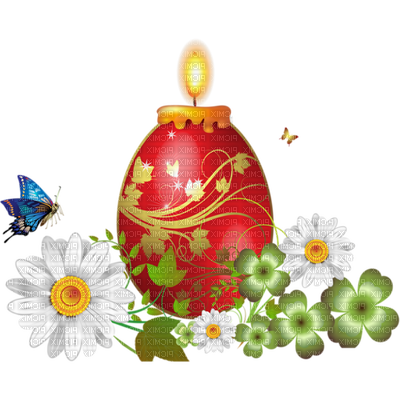 Transparent Easter Easter Egg Fundal Christmas Ornament Flower for Christmas