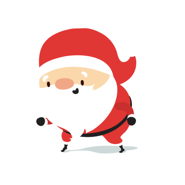 Transparent Santa Claus Christmas Day Cartoon for Christmas