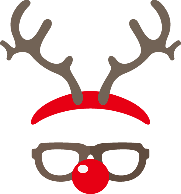 Transparent christmas Head Horn Antler for Reindeer for Christmas