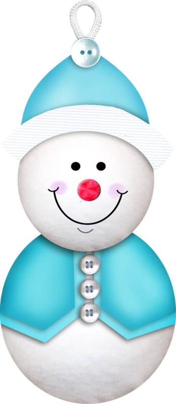 Transparent Snowman Blue Drawing Christmas Ornament for Christmas