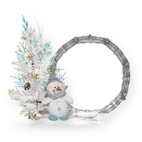 Transparent christmas Snowman Christmas decoration Colorado spruce for snowman for Christmas