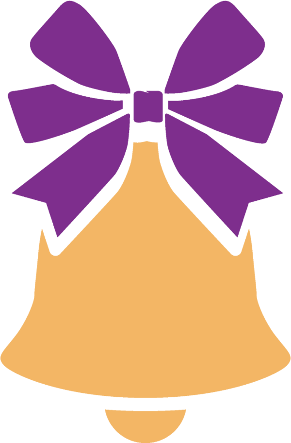 Transparent christmas Purple Violet Line for Jingle Bells for Christmas