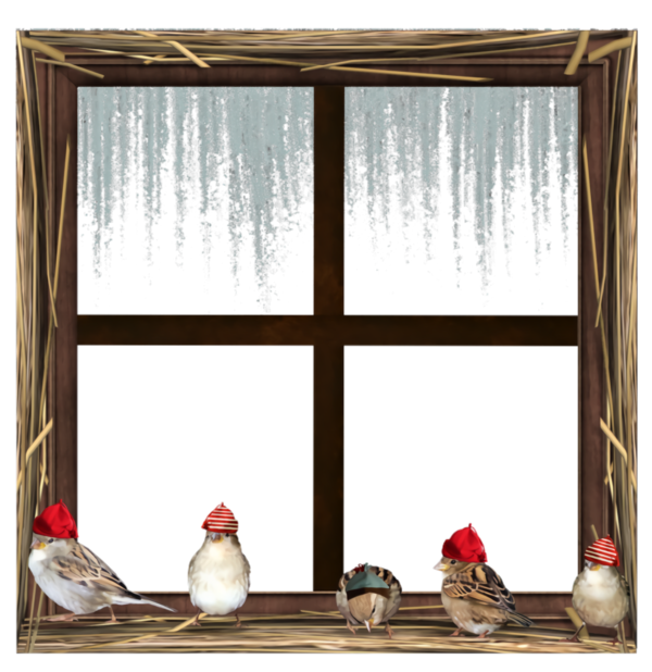 Transparent christmas Red Window Interior design for Christmas Border for Christmas