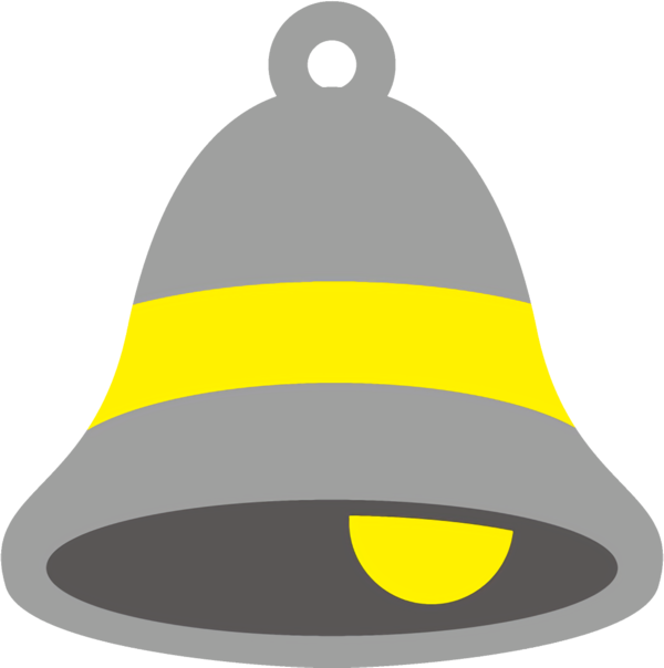 Transparent christmas Bell Yellow Cone for Jingle Bells for Christmas