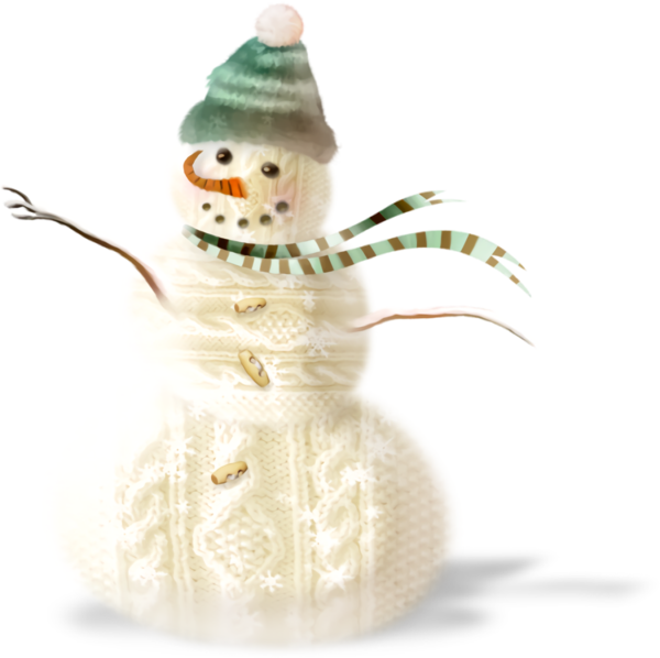 Transparent christmas Snowman Holiday ornament Figurine for Snowman for Christmas